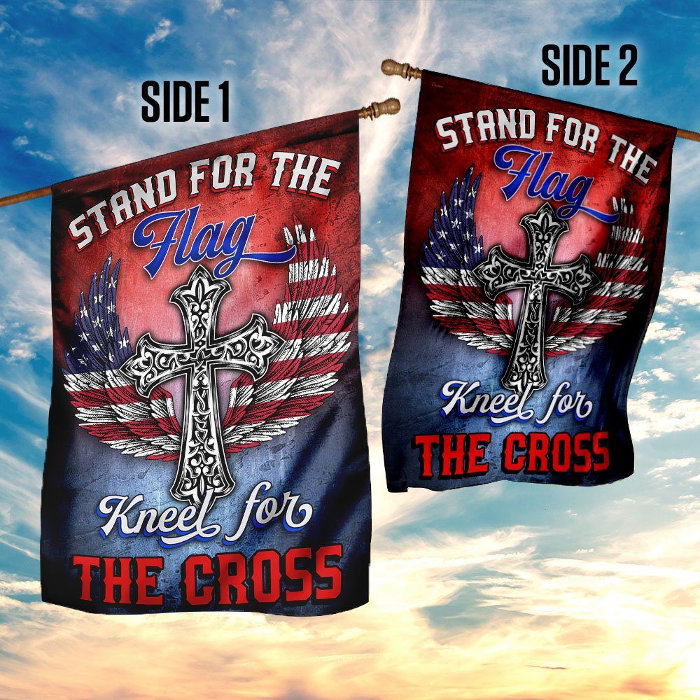Stand For The Flag Kneel For The Cross Flag QNk327F Stand For The Flag Kneel For The Cross Flag QNk327F