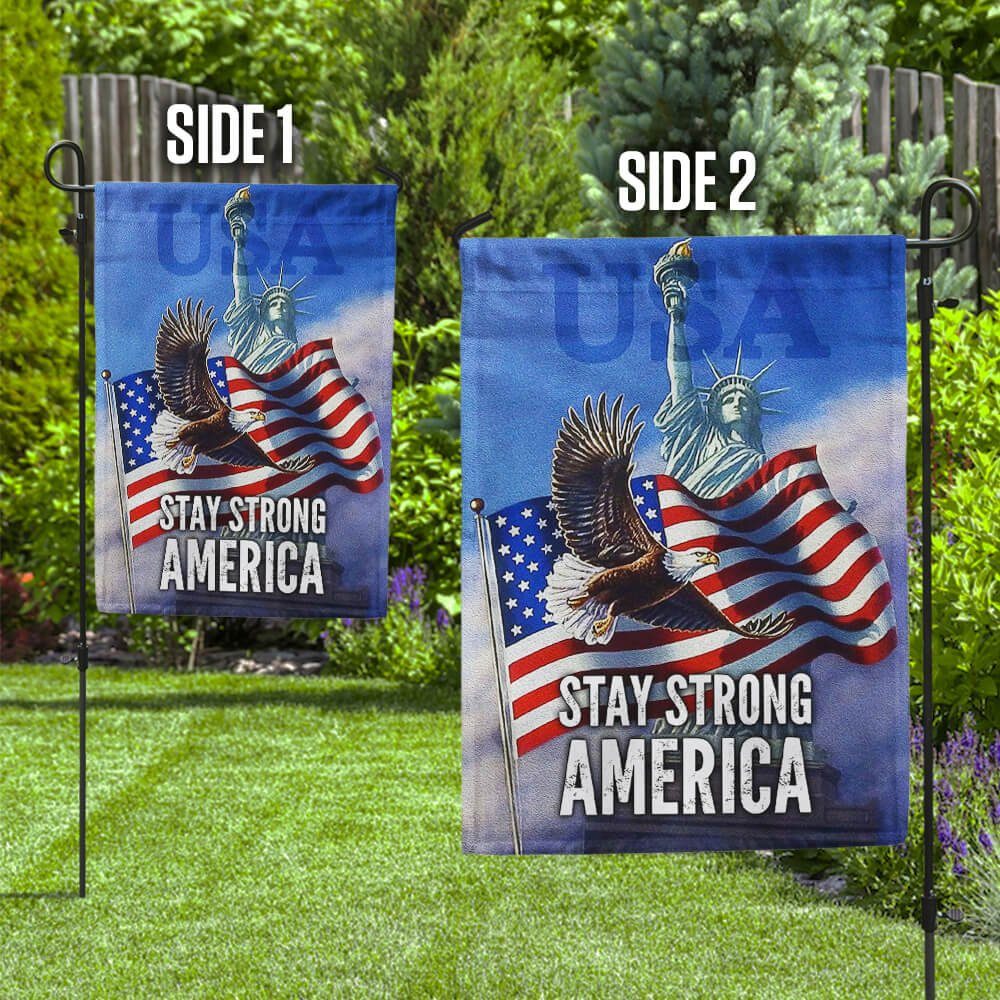 Stay Strong America Eagle Flag