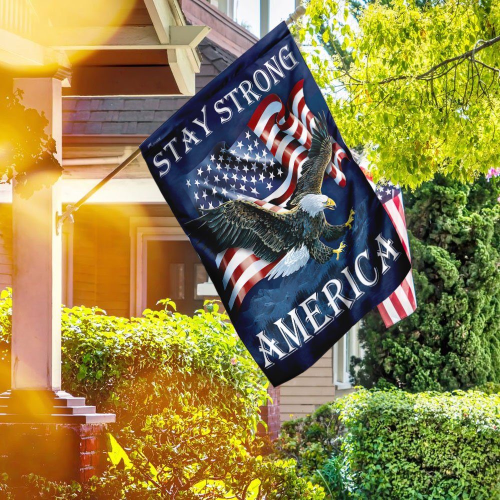 Stay Strong America Eagle Flag