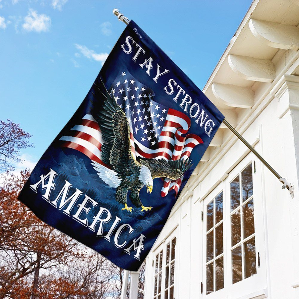 Stay Strong America Eagle Flag