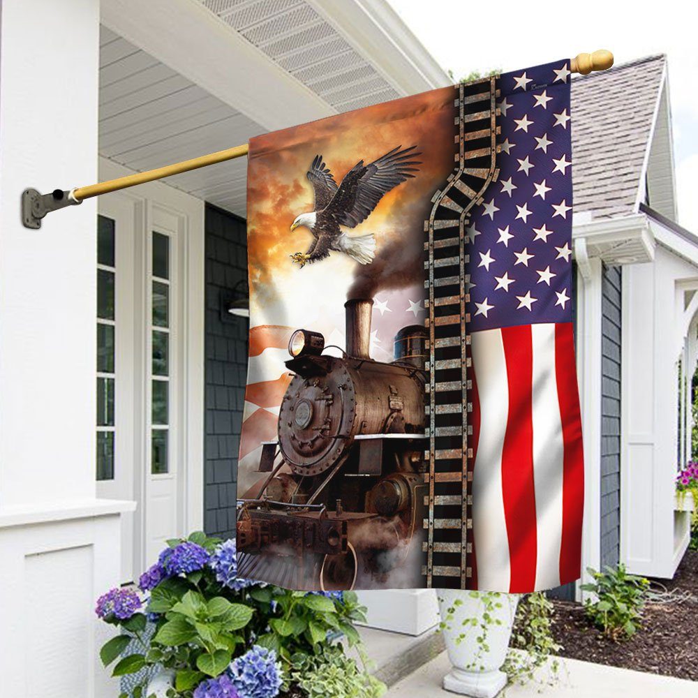 Steam Locomotive American Flag LHA1967F