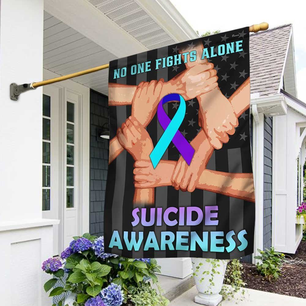 Suicide Prevention Awareness Flag No One Fights Alone DBD3270F