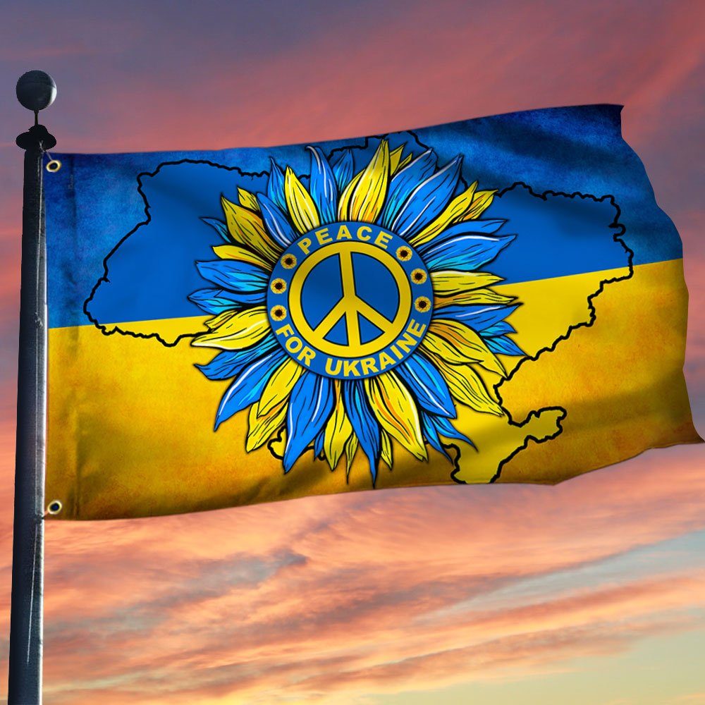 Sunflower. Peace for Ukraine Flag TPT65GF