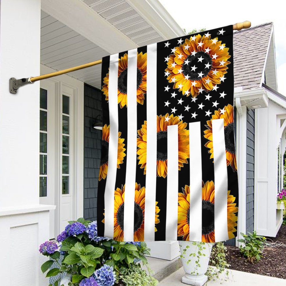 Sunflower American Flag BNN140F