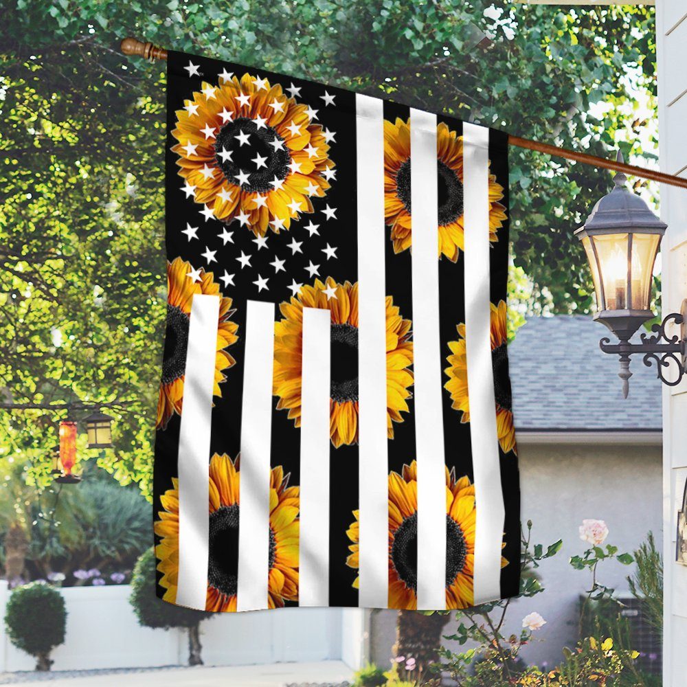 Sunflower American Flag BNN140F