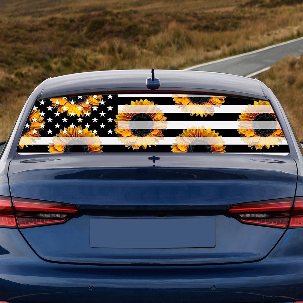 Sunflower American Rear Window Decal BNN140CD