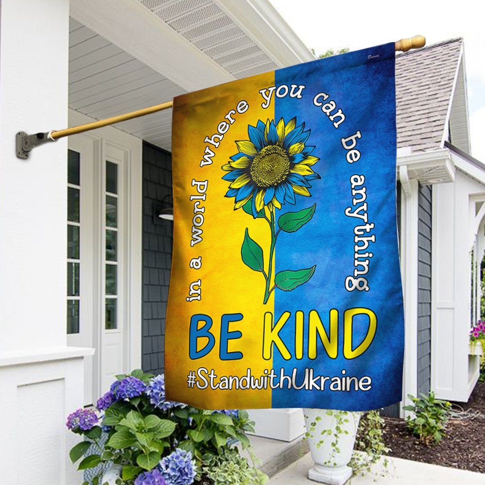 Sunflower Be Kind Ukraine Flag TPT241F