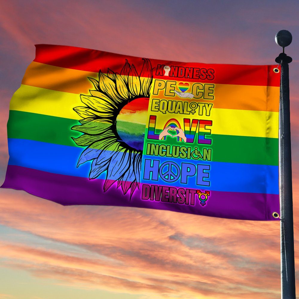 Sunflower LGBT Pride Flag TPT188GF