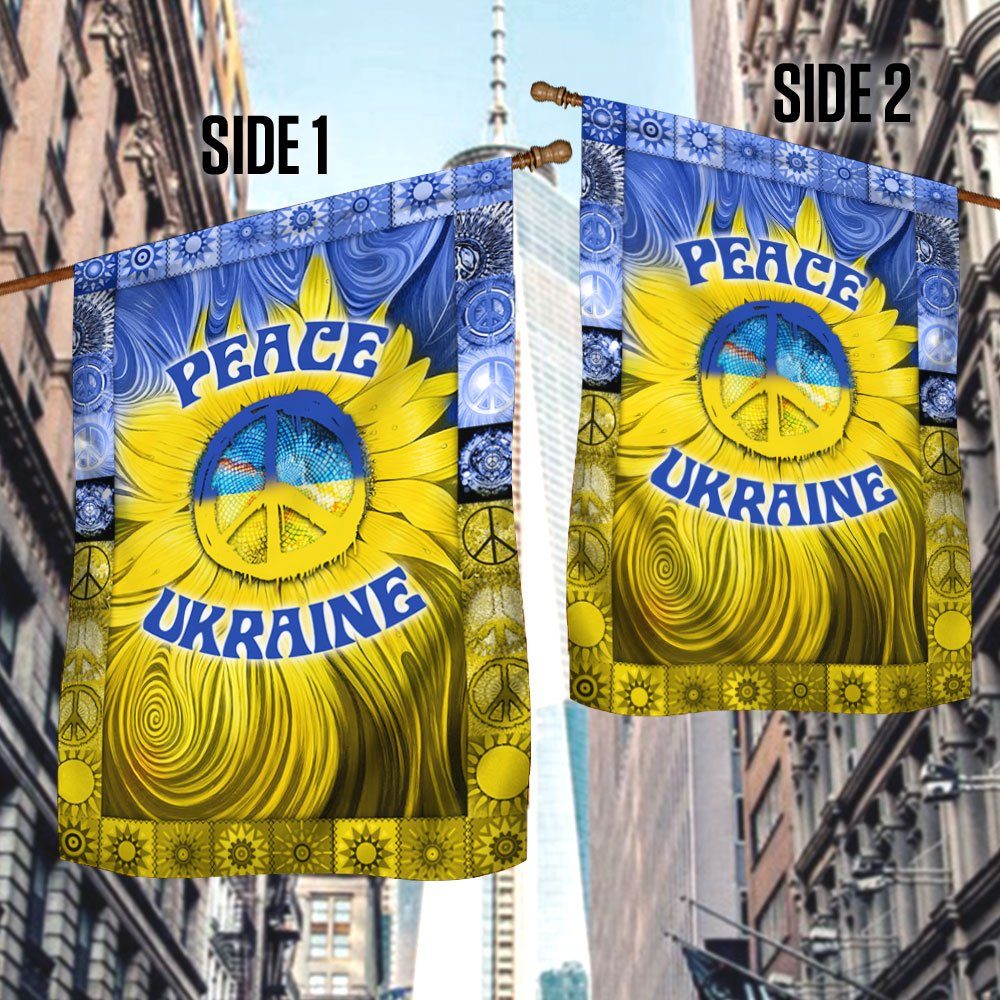 Support Ukraine Flag Peace Ukraine Sunflower DDH3436F