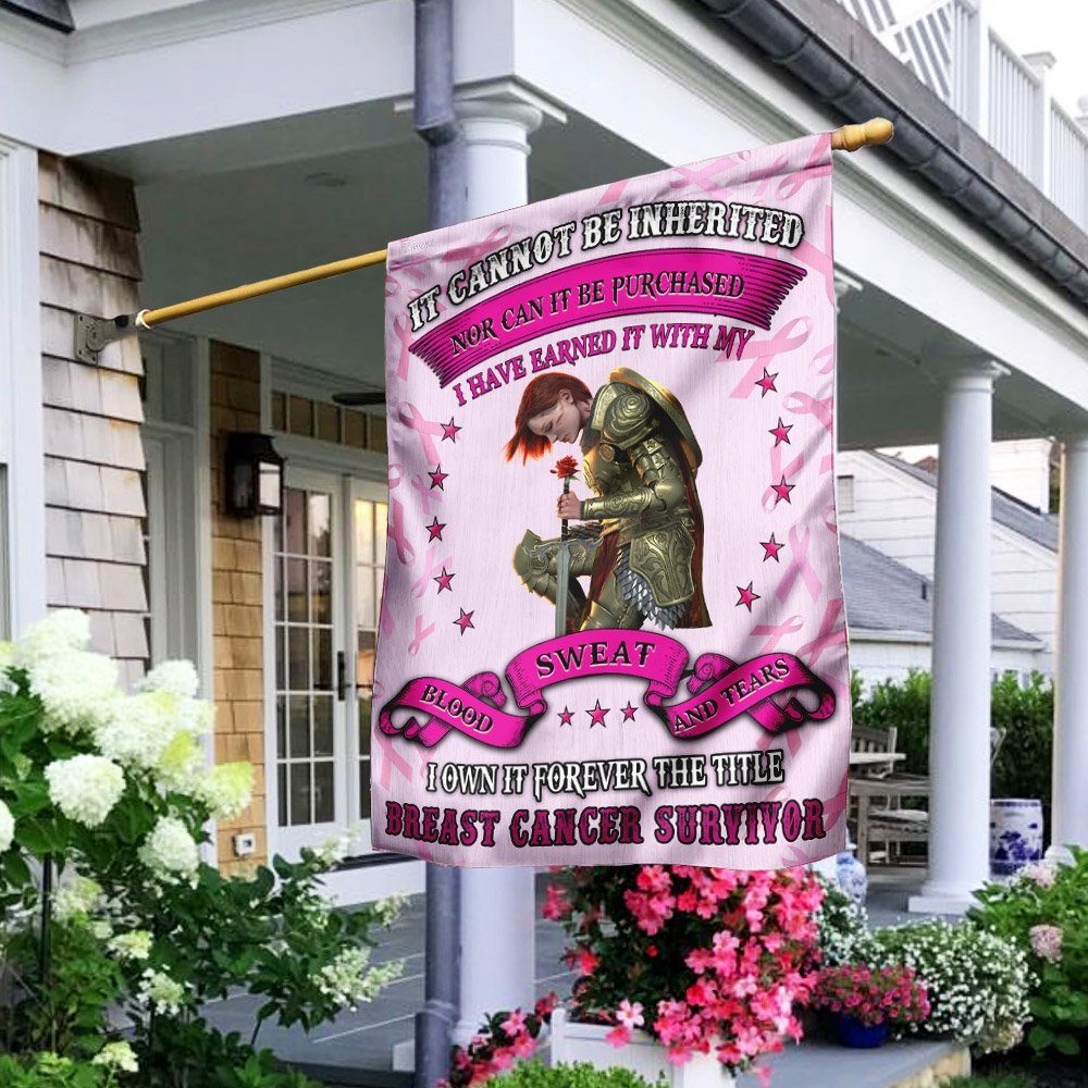 Survivor Breast Cancer Flagwix™ I Own It Forever The Title Flag