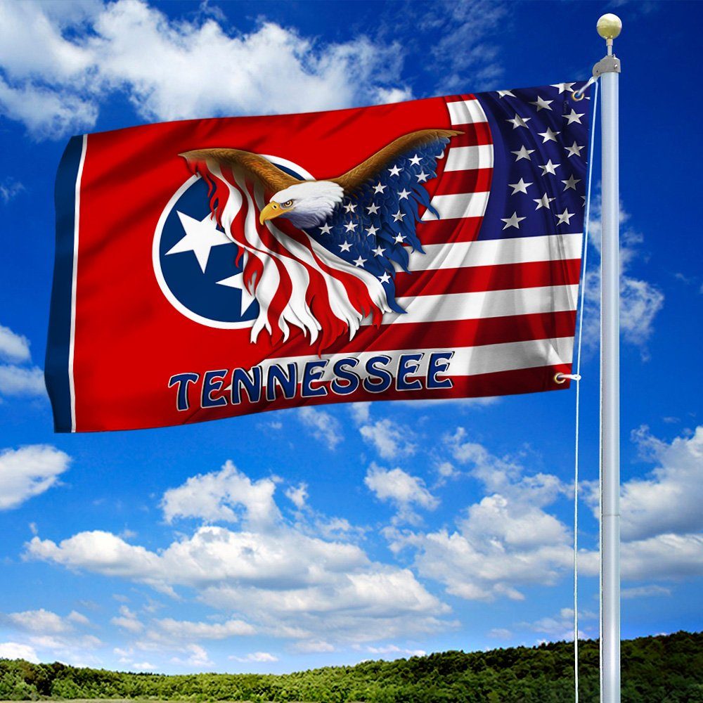 Tennessee Eagle Grommet Flag MLH1774GFv9