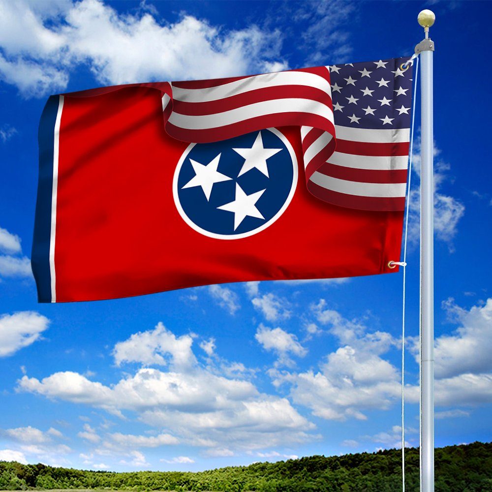 Tennessee Flag American Tennessee Grommet Flag TRV1683GFv11