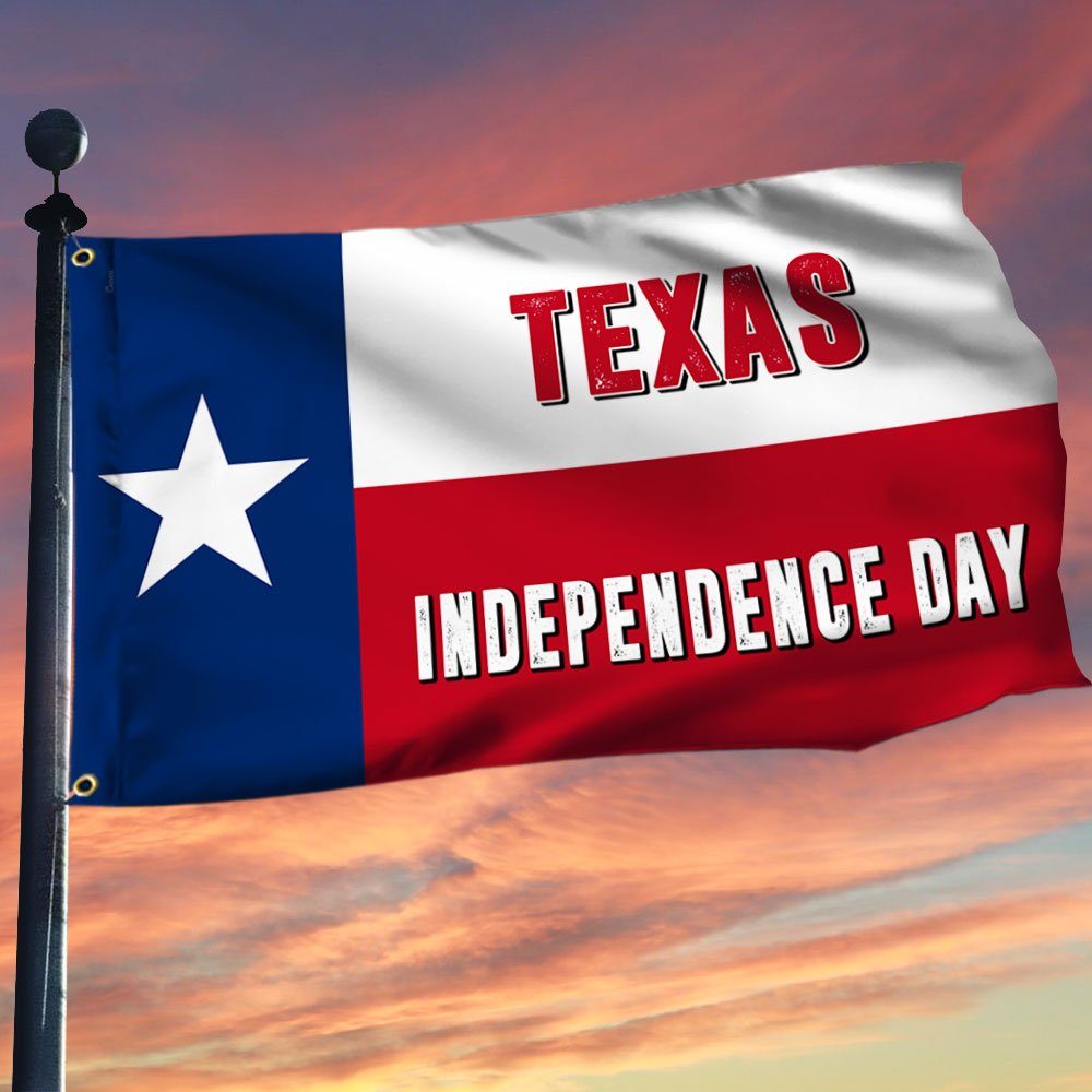 Test Texas Independence Day Grommet Flag TQN816GF