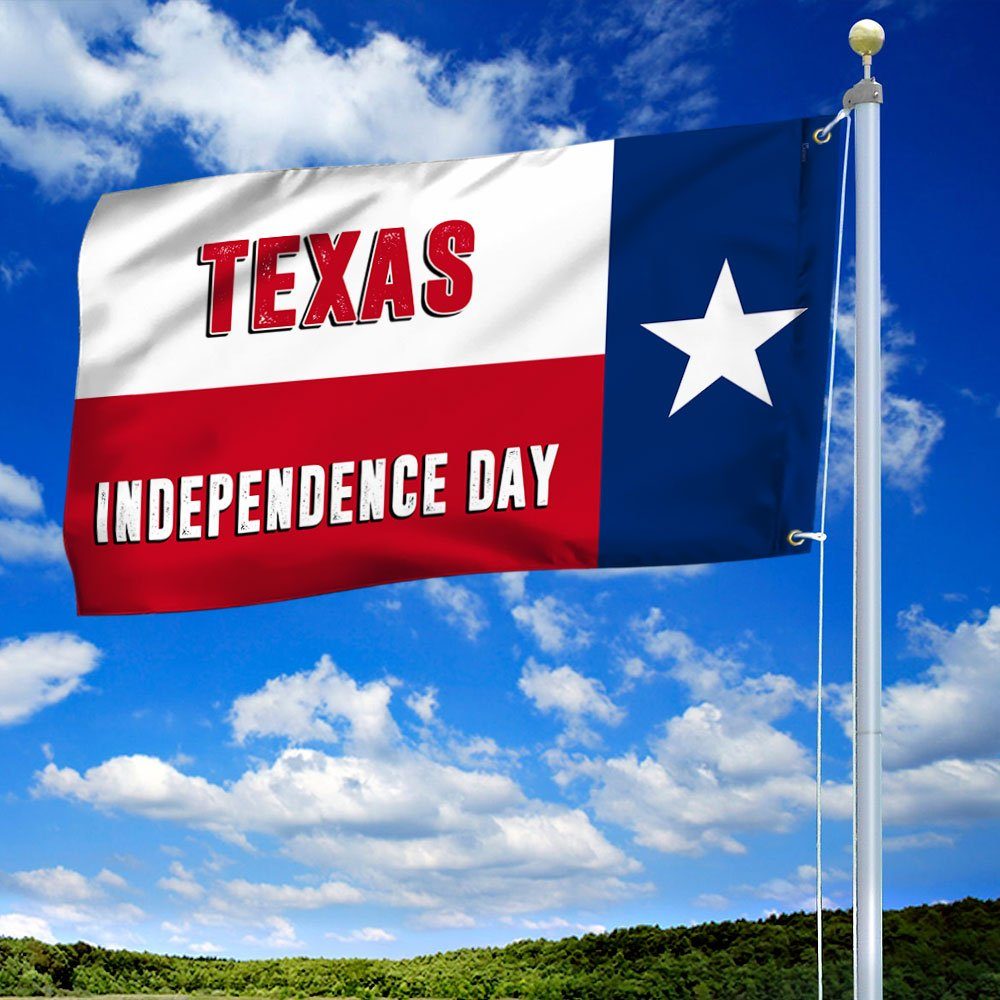 Test Texas Independence Day Grommet Flag TQN816GF