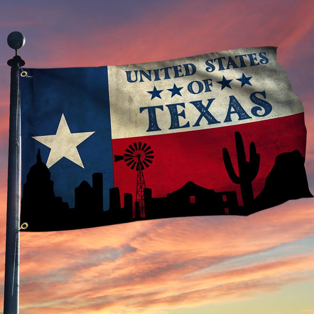 Texas. United States Of Texas Grommet Flag THN3707GF