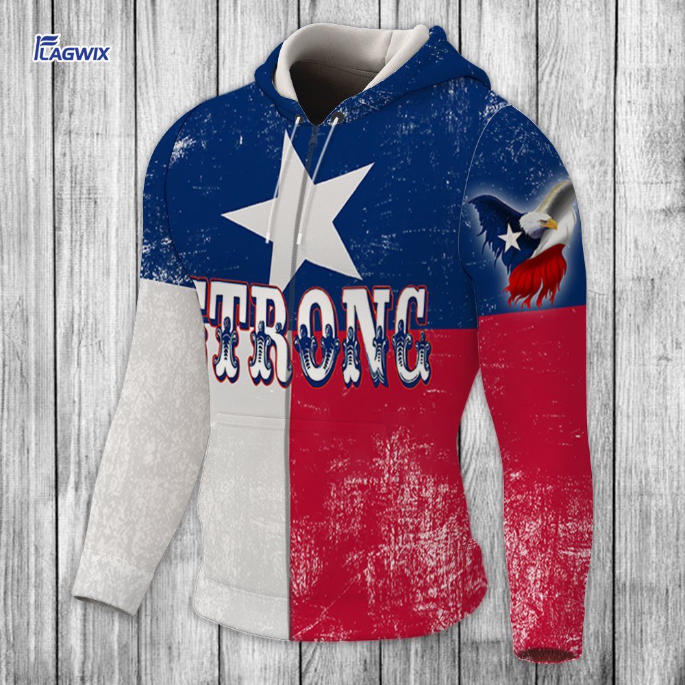 Texas 3D Zip Hoodie Strong LNT79ZH