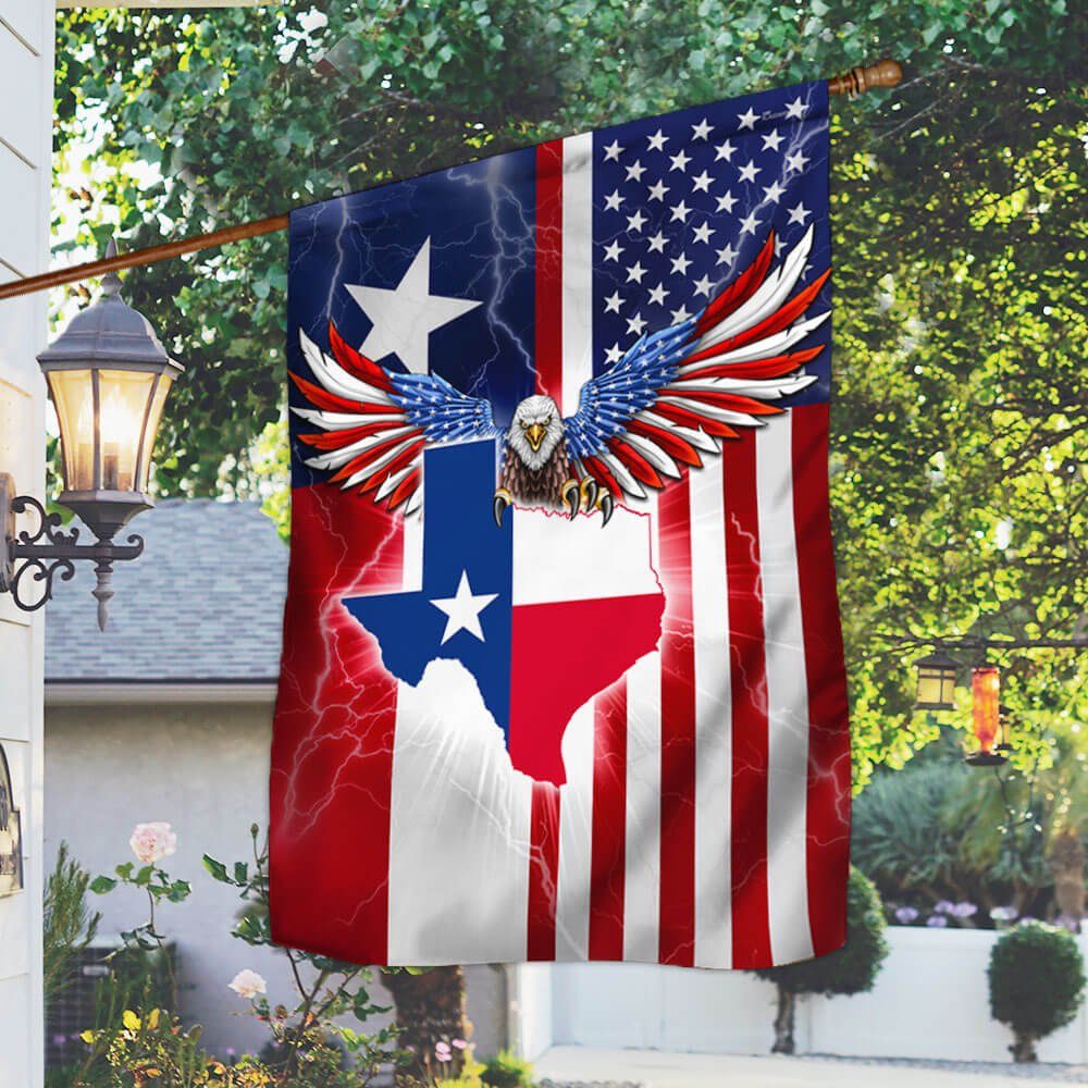 Texas American Eagle Flag THB3471F