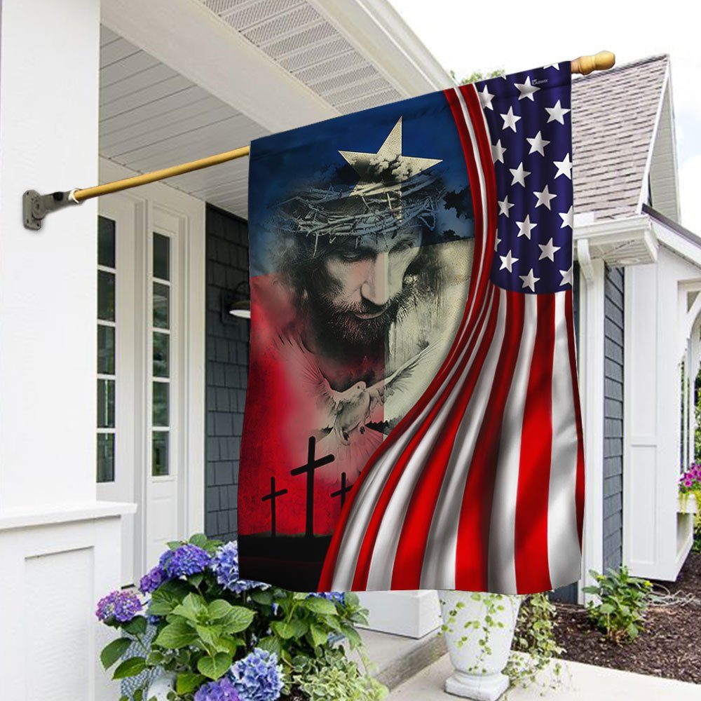 Texas American Flag Jesus Texas DBD3272F