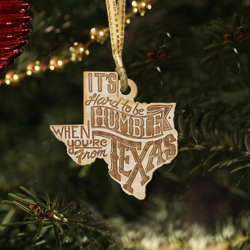 Texas Custom – Shaped Ornament Quote NTB1460O