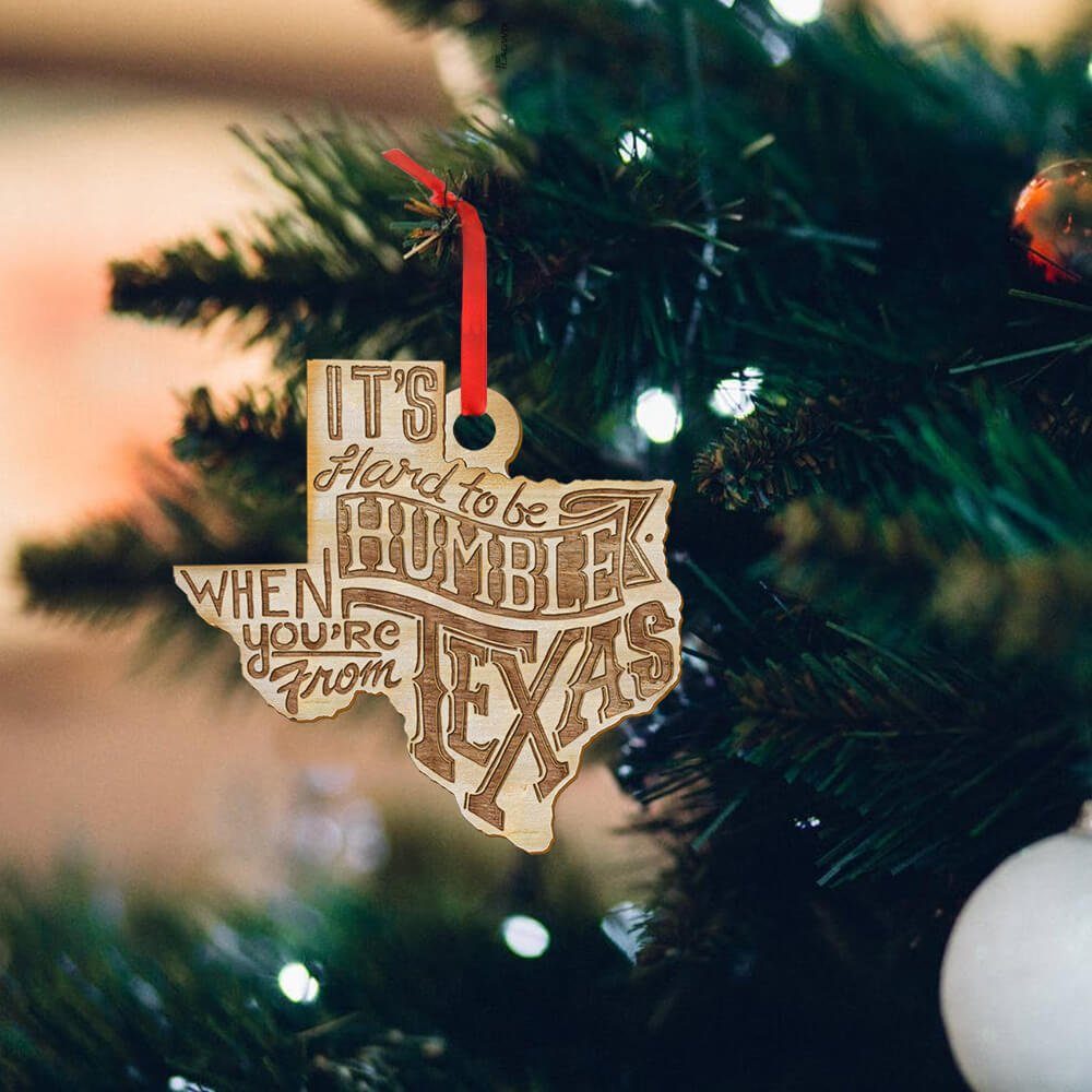 Texas Custom – Shaped Ornament Quote NTB1460O