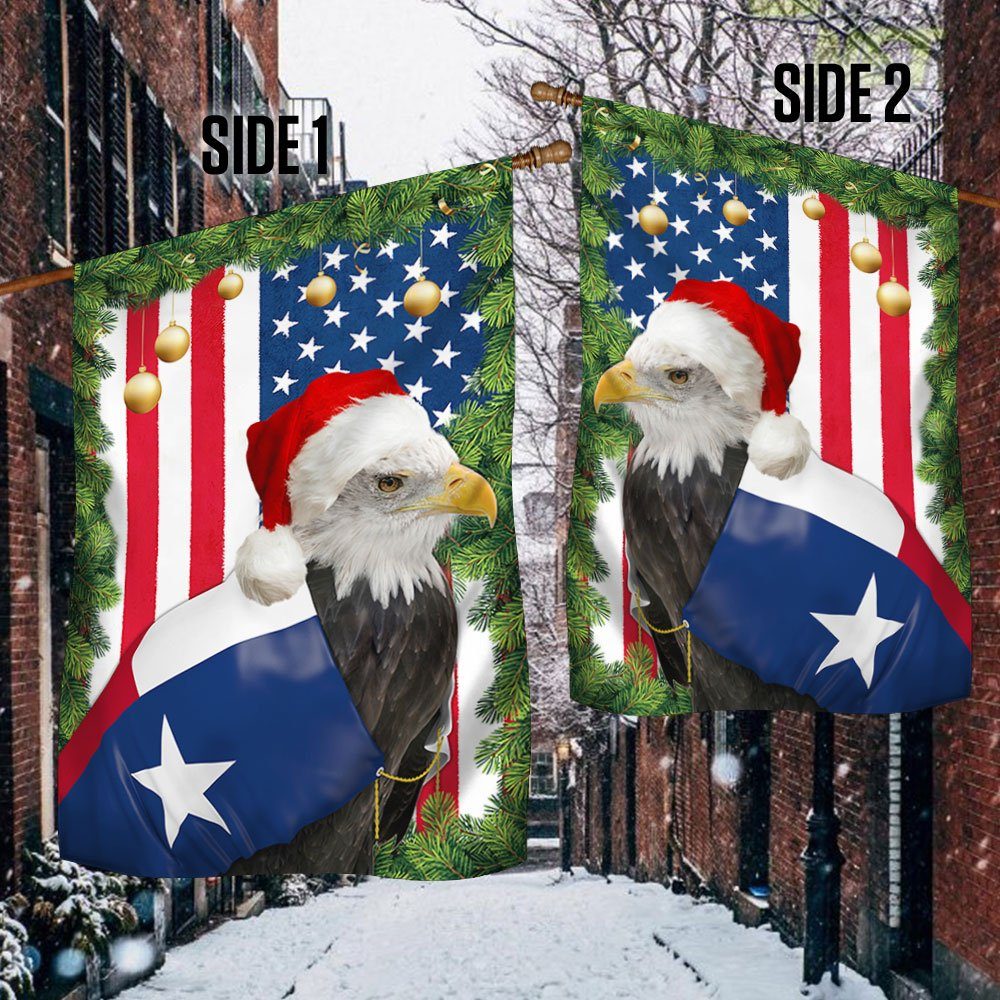 Texas Eagle Christmas Flag TQN768F