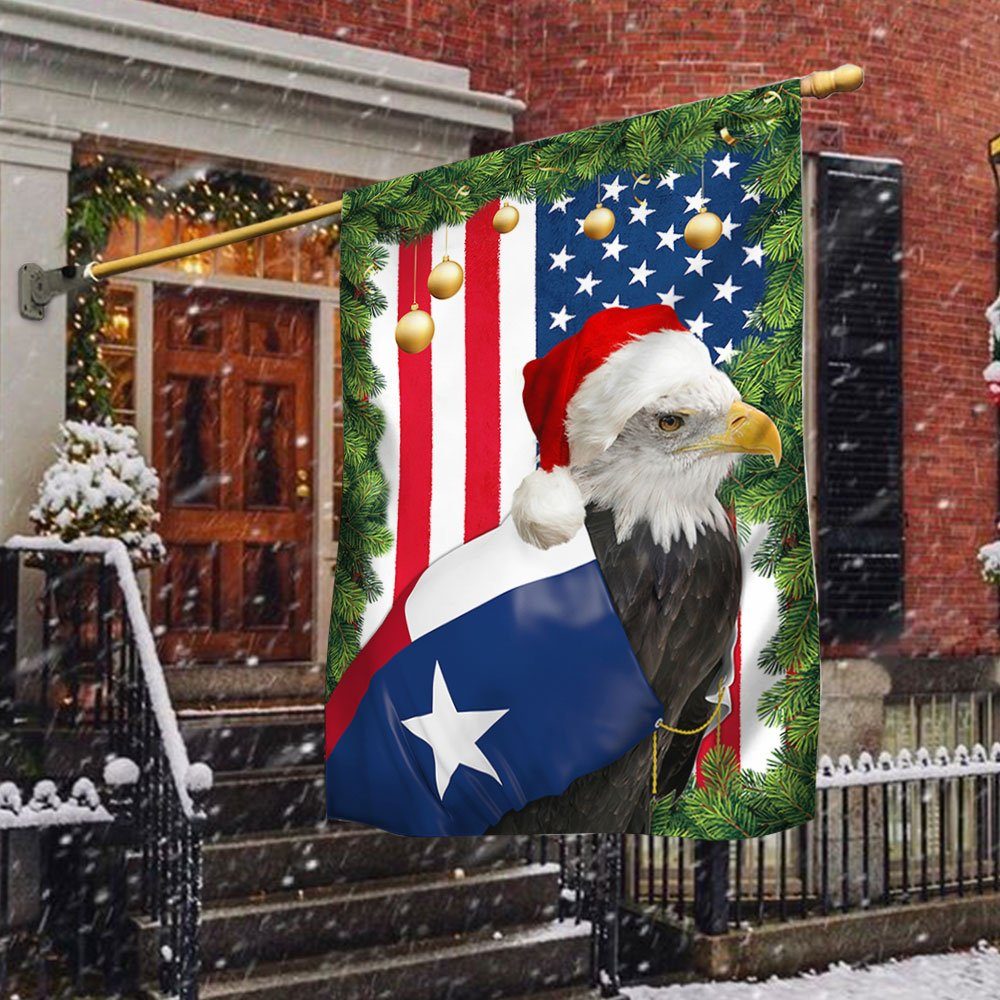 Texas Eagle Christmas Flag TQN768F