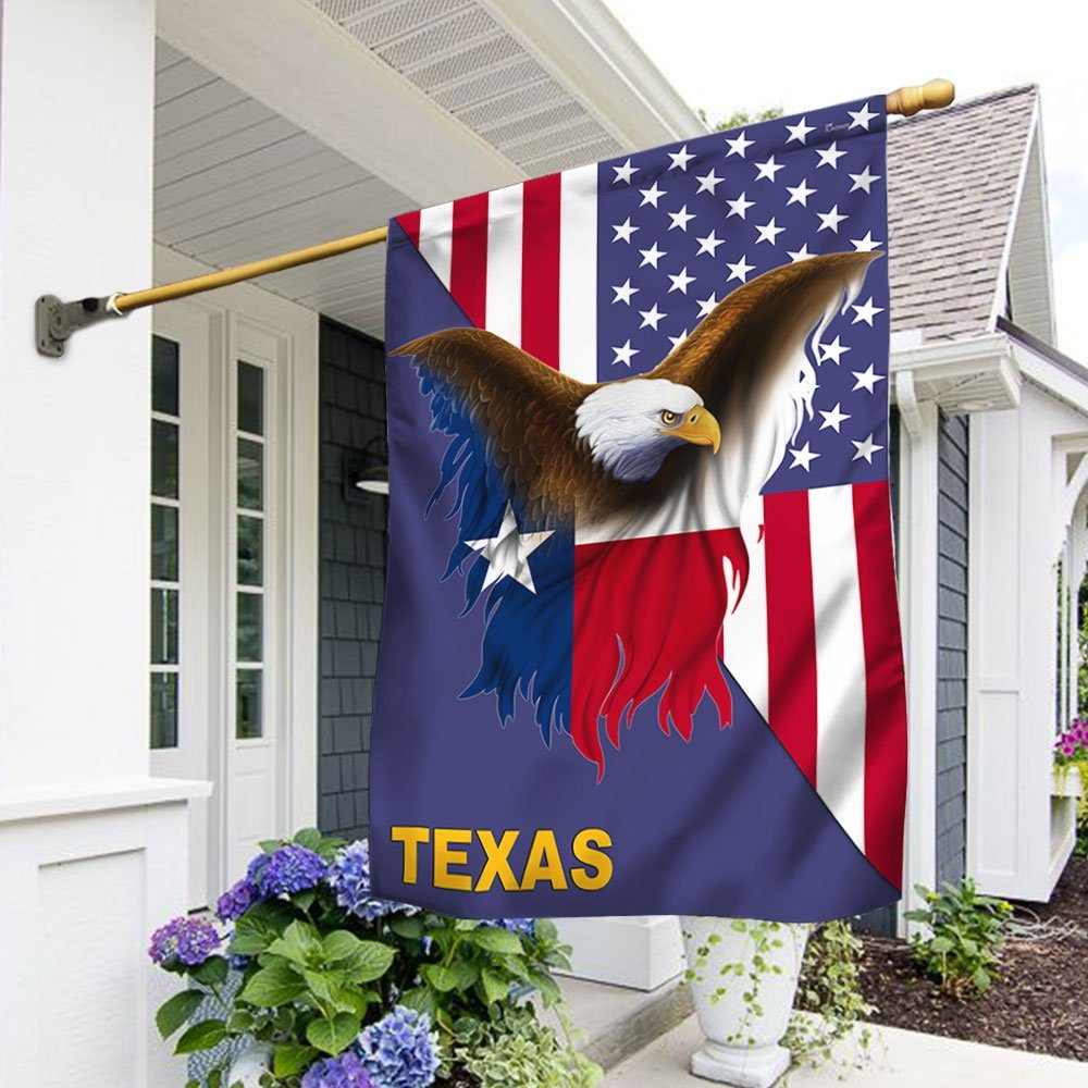 Texas Flag American Eagle Texas Flag TRL1748F