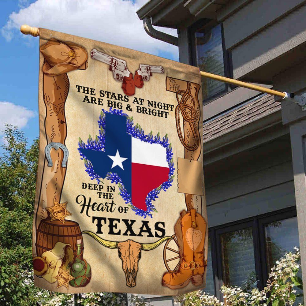 Texas Flag Deep In The Heart Of Texas DDH3180F