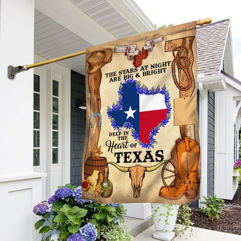 Texas Flag Deep In The Heart Of Texas DDH3180F