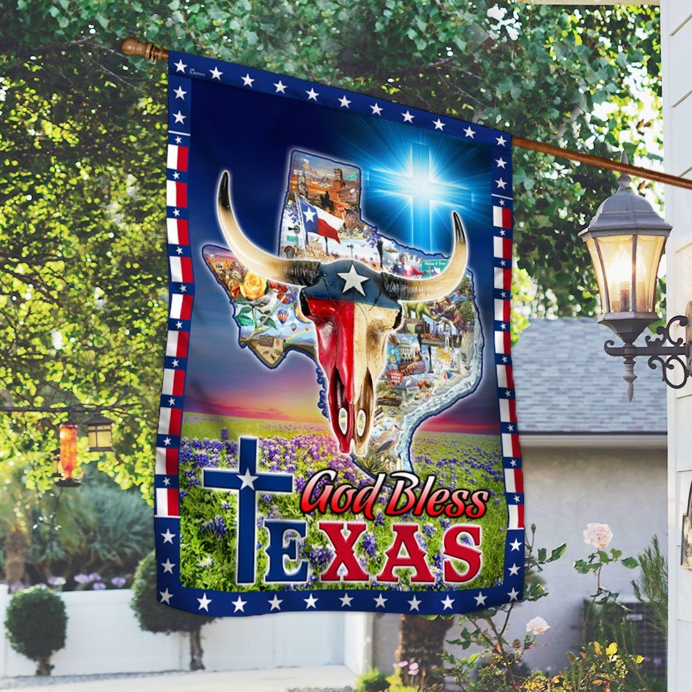 Texas Flag God Bless Texas MLH2256F