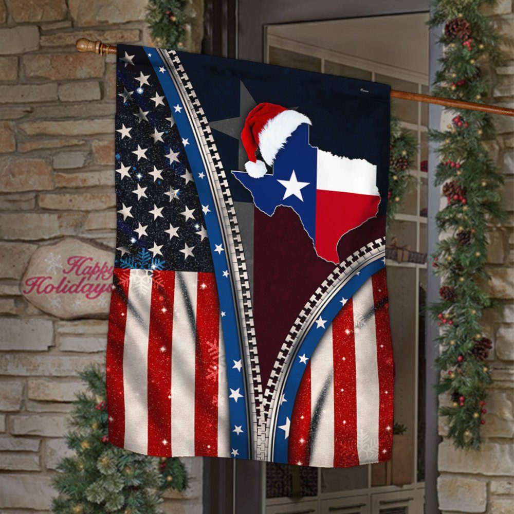 Texas Flag Merry Christmas ANT281F