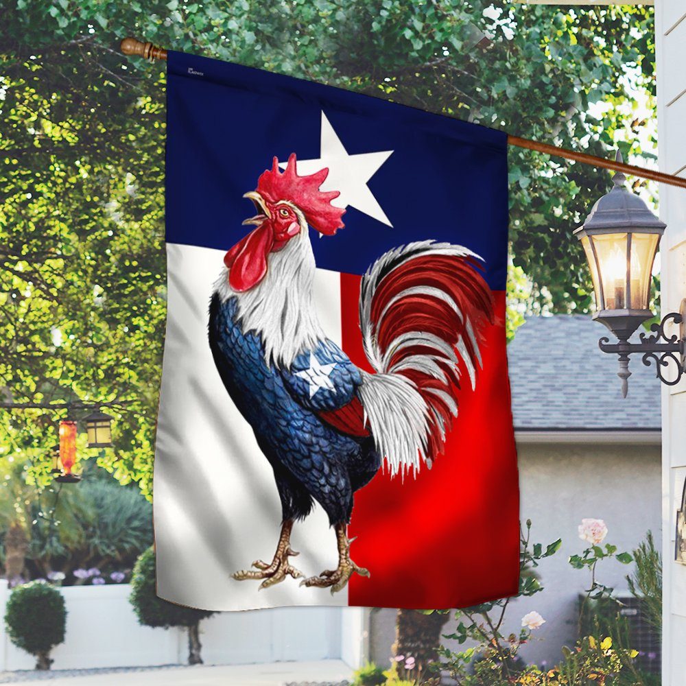 Texas Flag Patriotic Rooster BNN234F