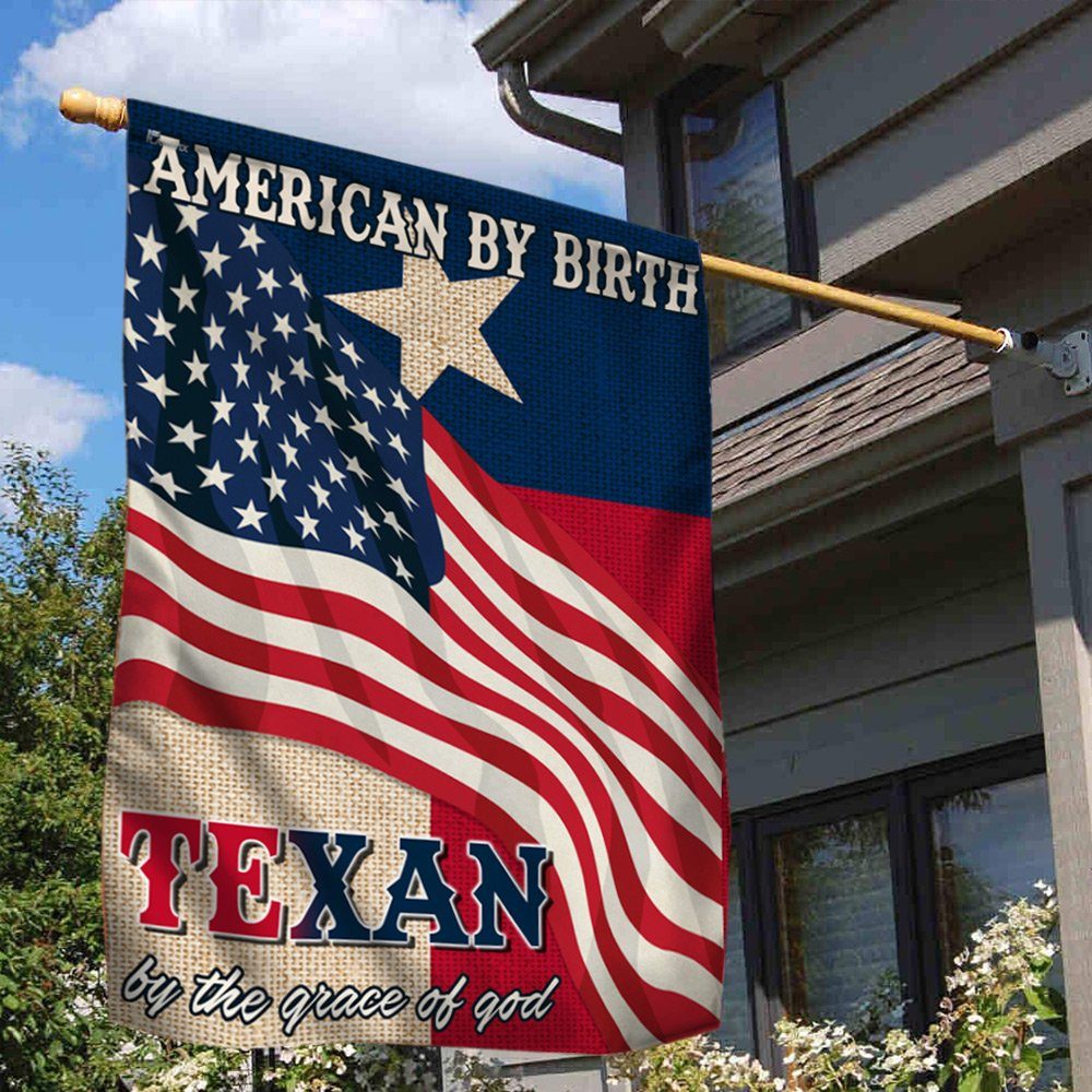 Texas Flag Texan By  Grace Of God LNT412F