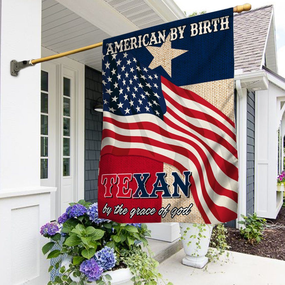 Texas Flag Texan By  Grace Of God LNT412F