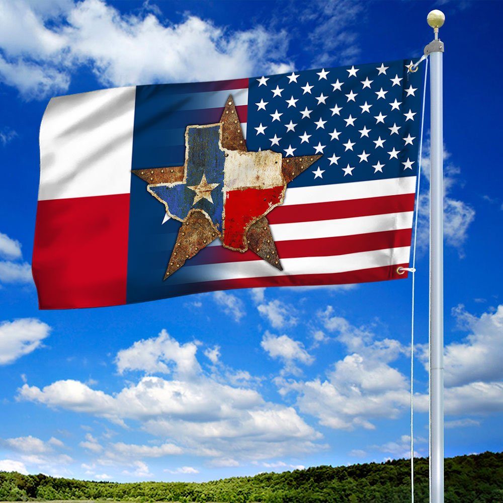 Texas Flag Texas American Grommet Flag QTR213GFv2