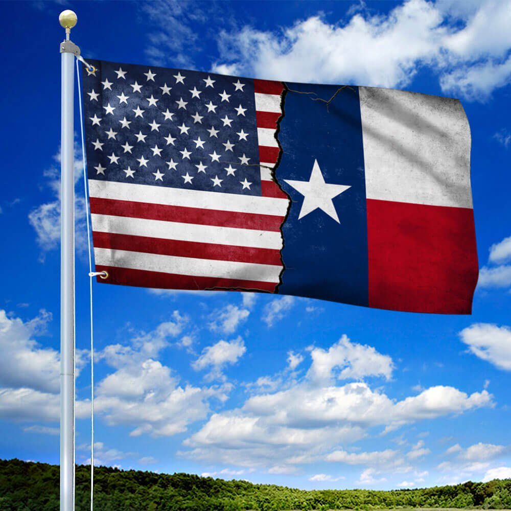 Texas Flag Texas American Grommet Flag QTR255GFv1