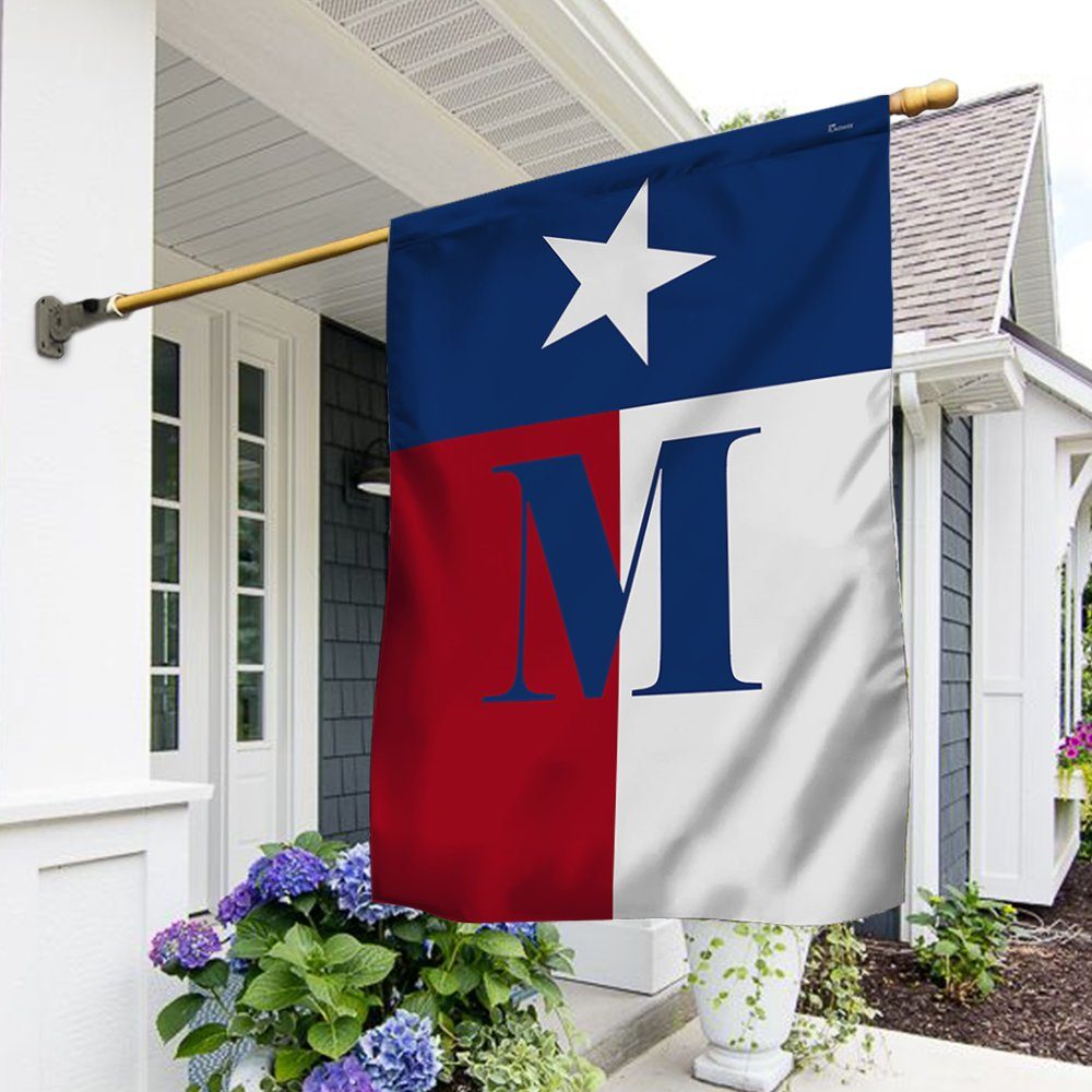 Texas Flag with Initial TQN285F