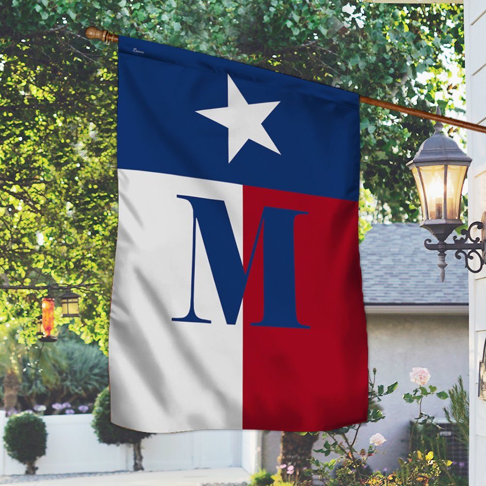 Texas Flag with Initial TQN285F