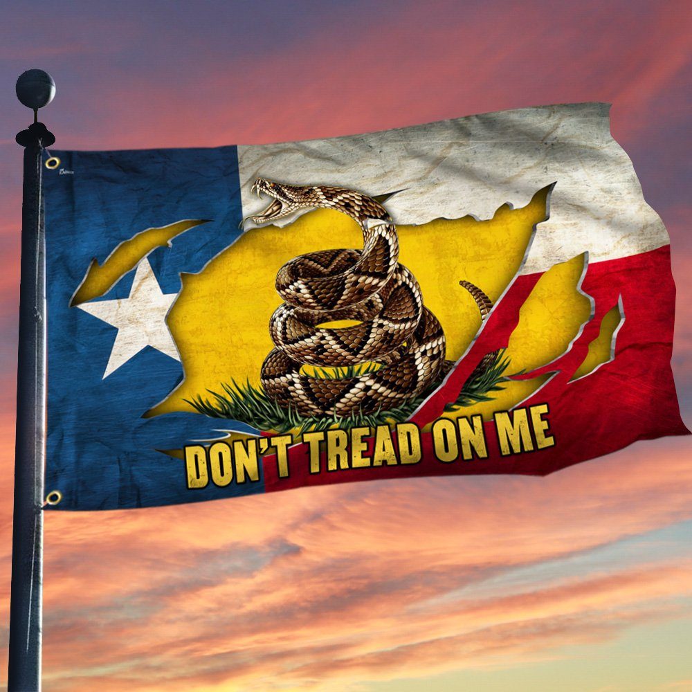 Texas Gadsden Grommet Flag Don’t Tread On Me BNN259GF