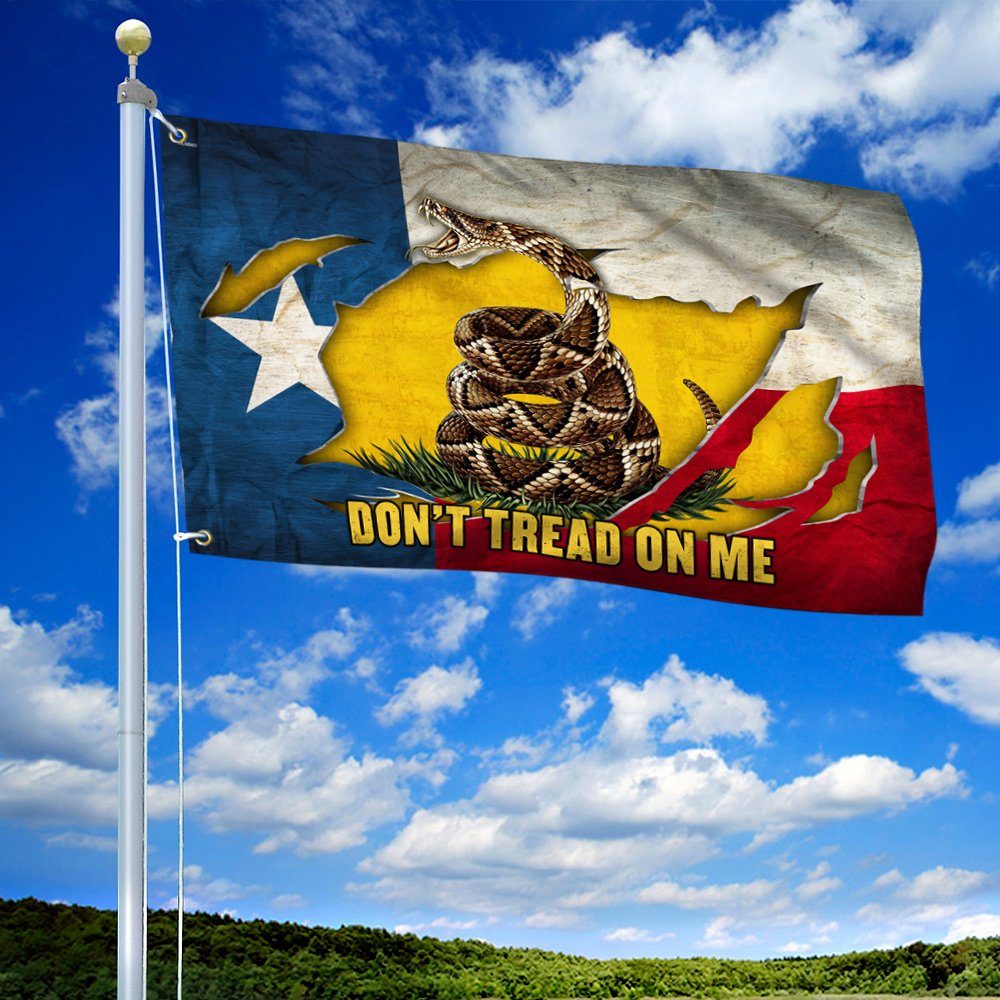 Texas Gadsden Grommet Flag Don’t Tread On Me BNN259GF