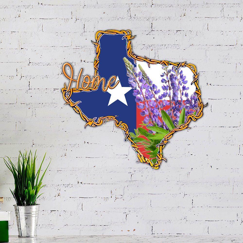 Texas Home Hanging Metal Sign Country LNT71MS