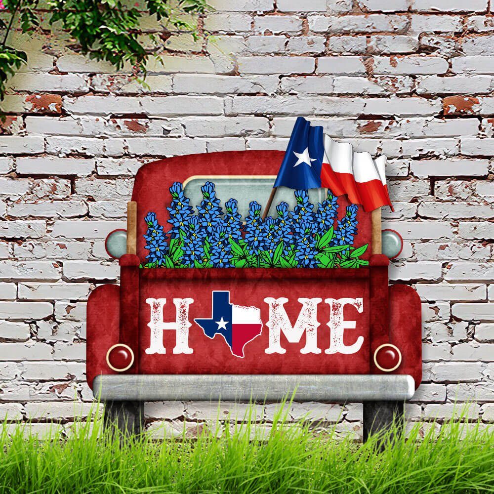 Texas Home Hanging Metal Sign THB3182MS