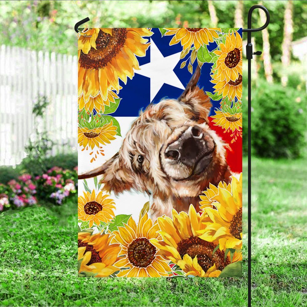 Texas Longhorn Flag Sunflower LNT120F