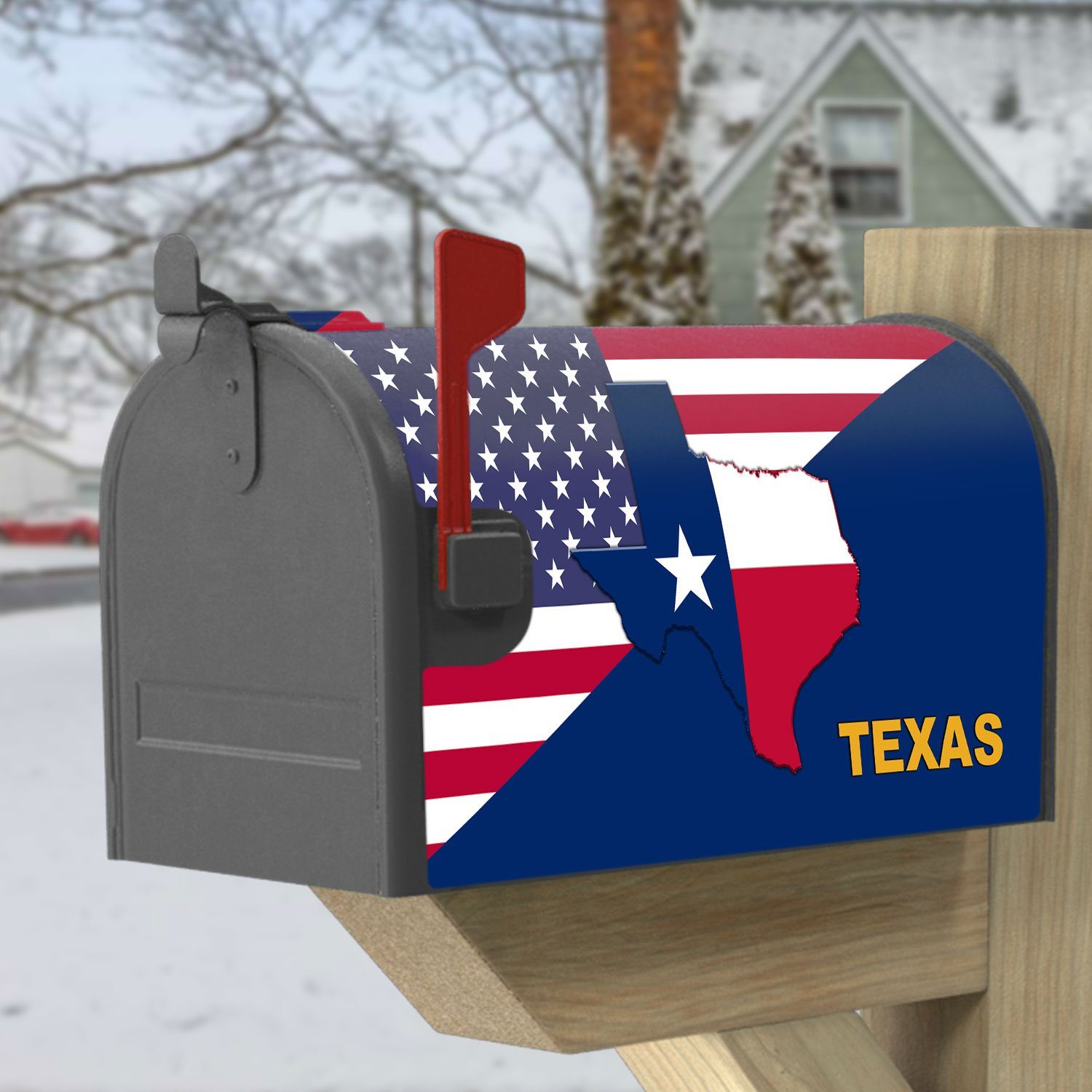 Texas Mailbox Cover Texas State American Mailbox Cover QTR331MB