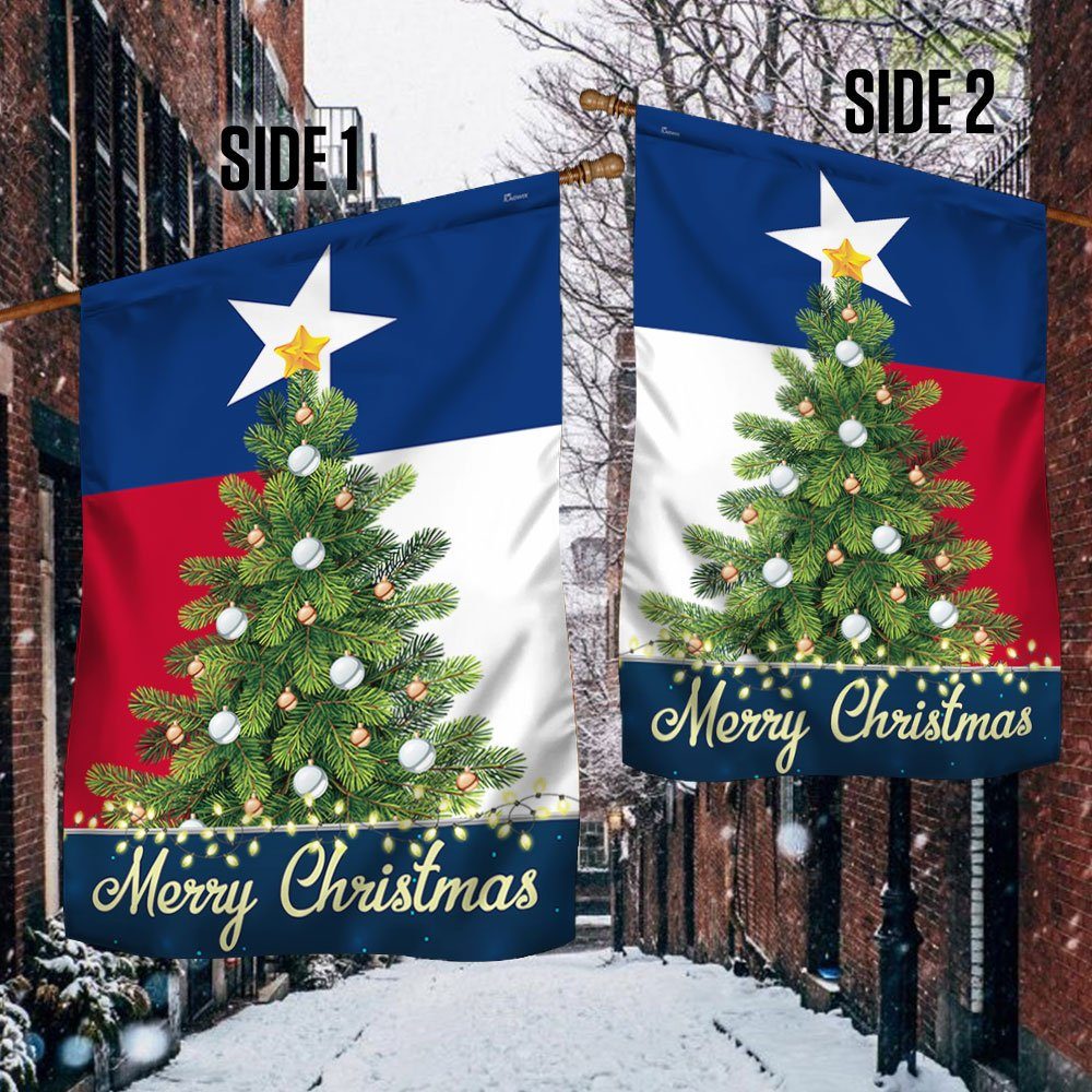 Texas Merry Christmas Flag TQN778Fv1