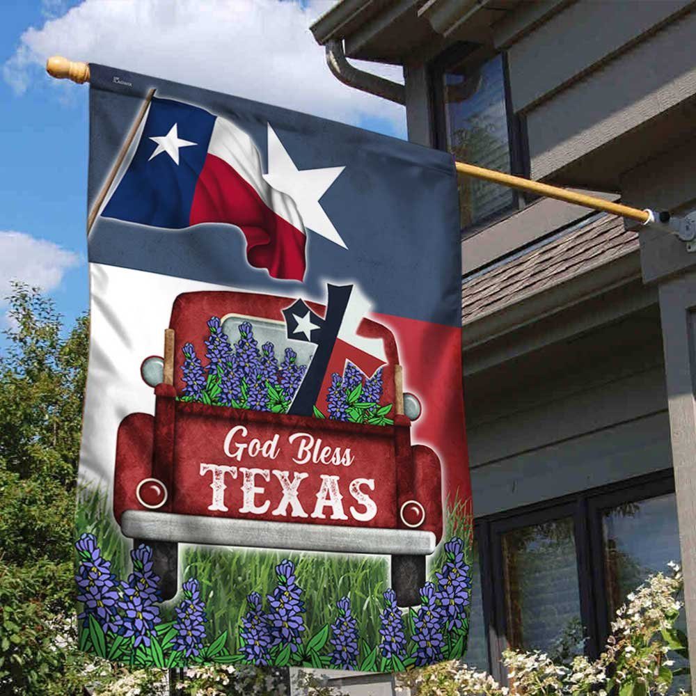 Texas Pride Flag God Bless Texas DBD3182F