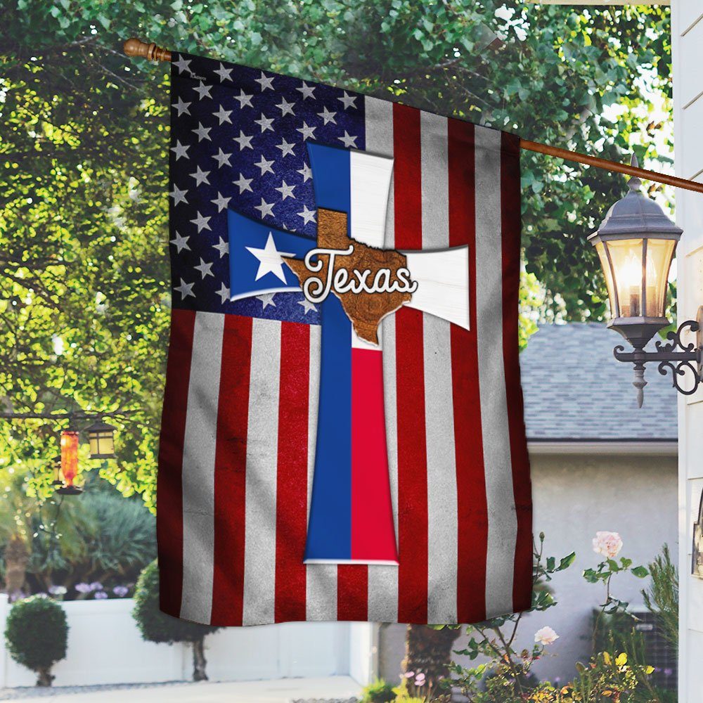 Texas Raised Jesus Saved Flag TQN14F