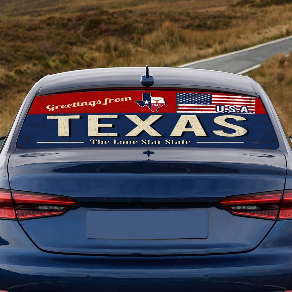 Texas Rear Window Decal The Lone Star State NTB560CD