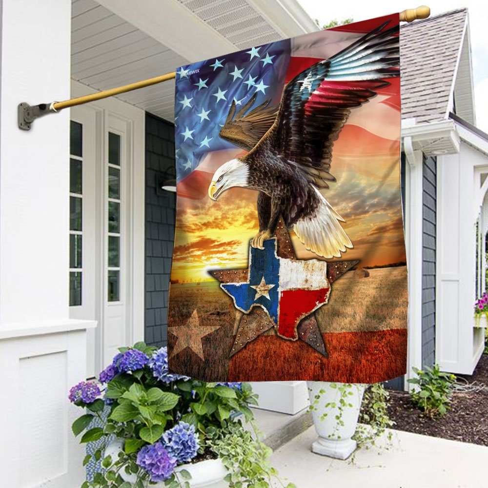 Texas Strong American Eagle Flag THN3523F