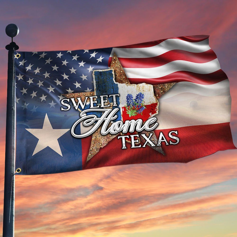 Texas Sweet Home Texas Grommet Flag MLN258GF